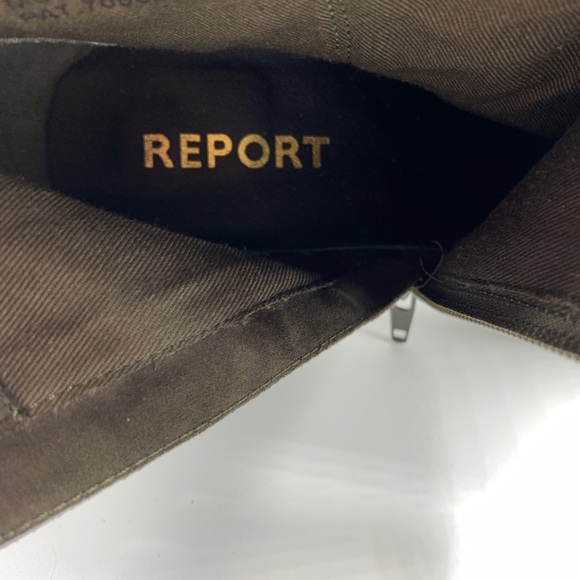 Report Montez Olive Green Side Zip Ankle Boot - Picture 5 of 9